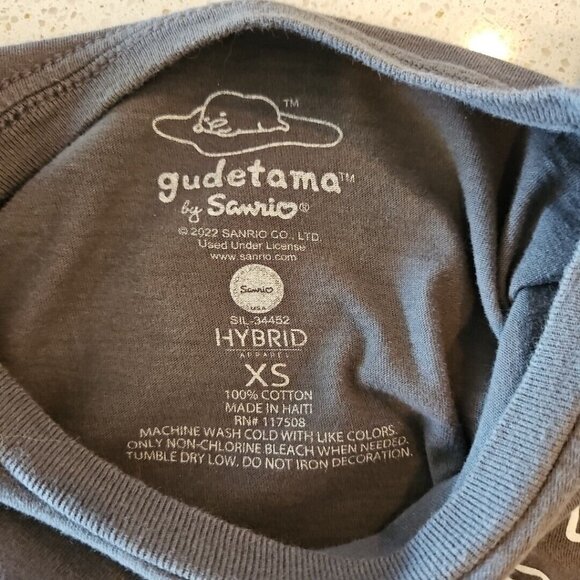 Gudetama the Lazy Egg Lot Plush Figure Sanrio Noodle Bowl and XS T Shirt Gray - Picture 4 of 11